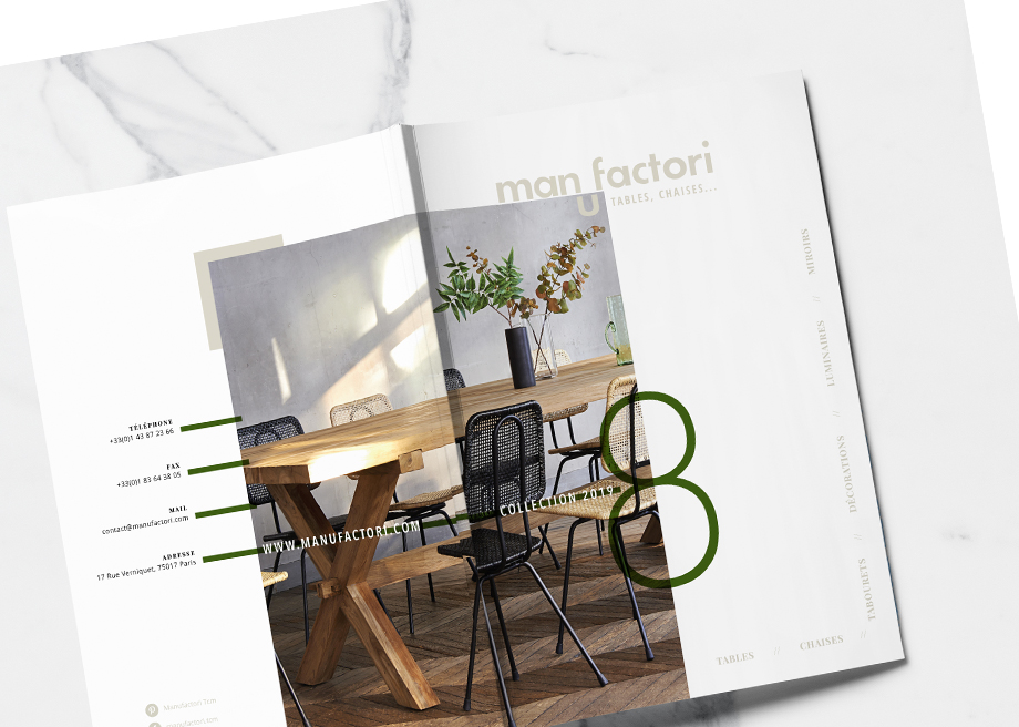 MANUFACTORI – Catalogue de mobilier et décoration